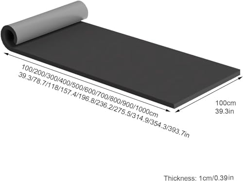 Garage Wall Protectors - Self-Adhesive Foam Shields for Gym & Studio - Grey Rubber Wall Guards (39.3x39.3in/100x100cm) - Impact-Resistant & Easy to Install