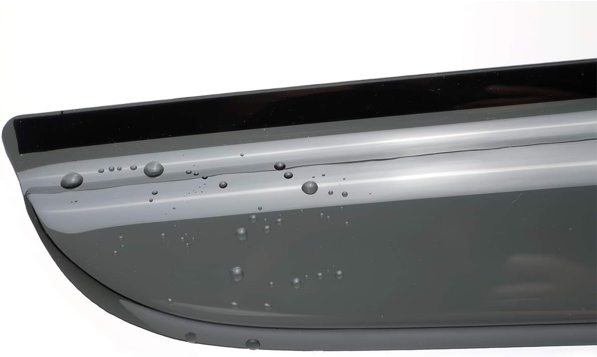 4pcs Outside Mount Style Window Rain Guards Durable Side Wind Deflectors Dark Smoke Vent Nice Window Visors Compatible With 2004-2006 Tundra Crew Cab (Double Cab) Pickup