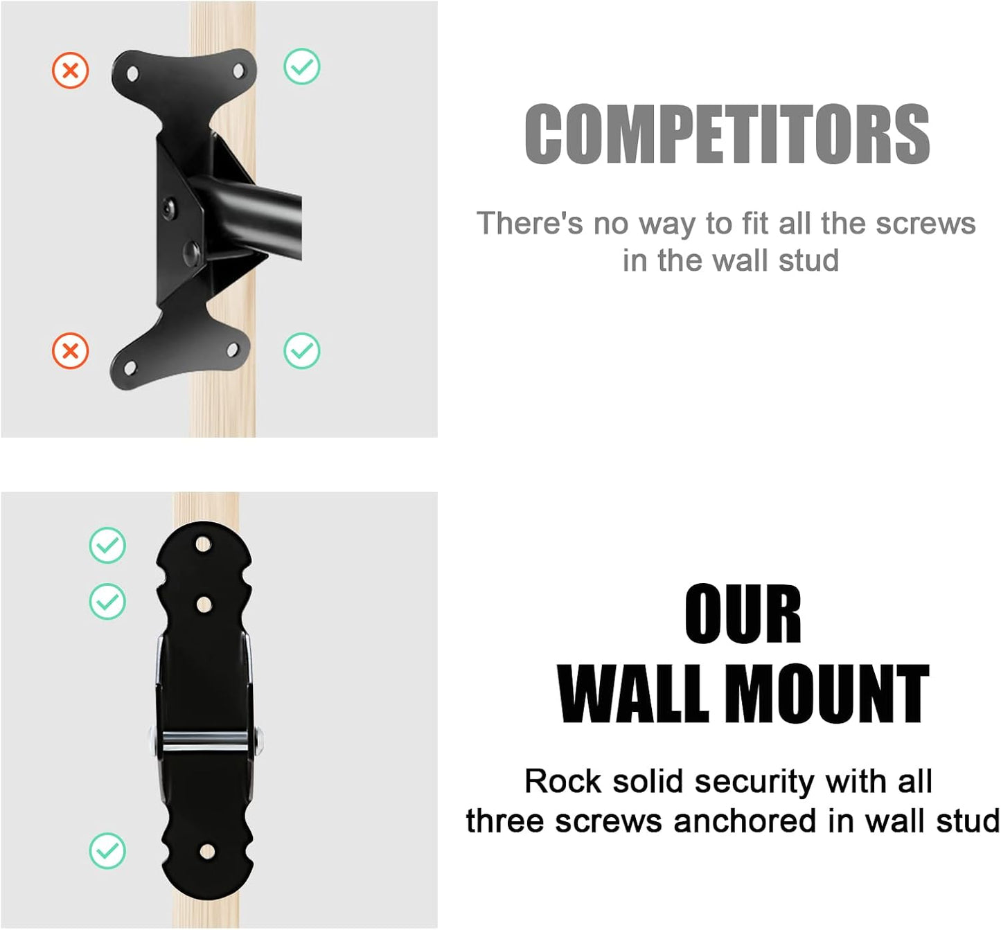 Gootus Bike Wall Mount Hanger - Horizontal Bicycle Indoor Storage Rack | Cycling Wall Mounted Holder Hook - Hang Your Road, Mountain or Hybrid Bikes in Garage or Home