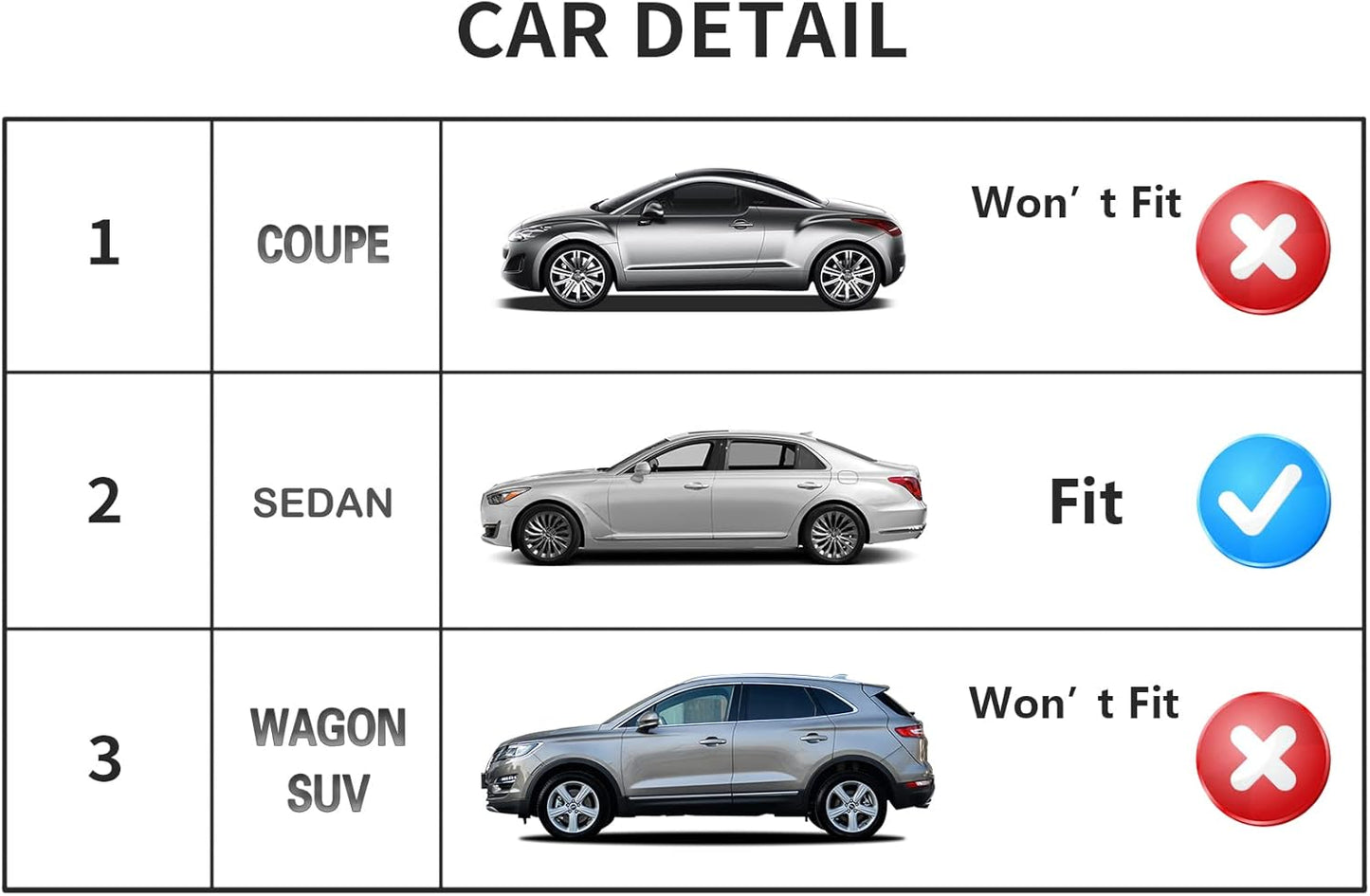 Wind Deflector Compatible with 2007-2011 Toyota Camry Sedan Smoke Sun/Rain Guards Window Visors 94425