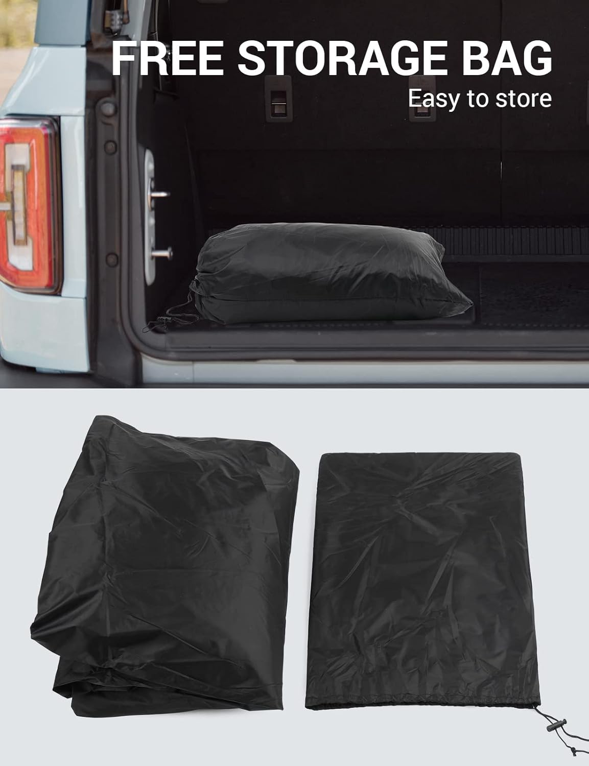 Proadsy 2025 Upgrade Car Cover Compatible with Ford Bronco Sport 2021-2024 2025 210T Windproof All Weather Waterproof Sun Rain UV Dust Snow Protection Outdoor Covers