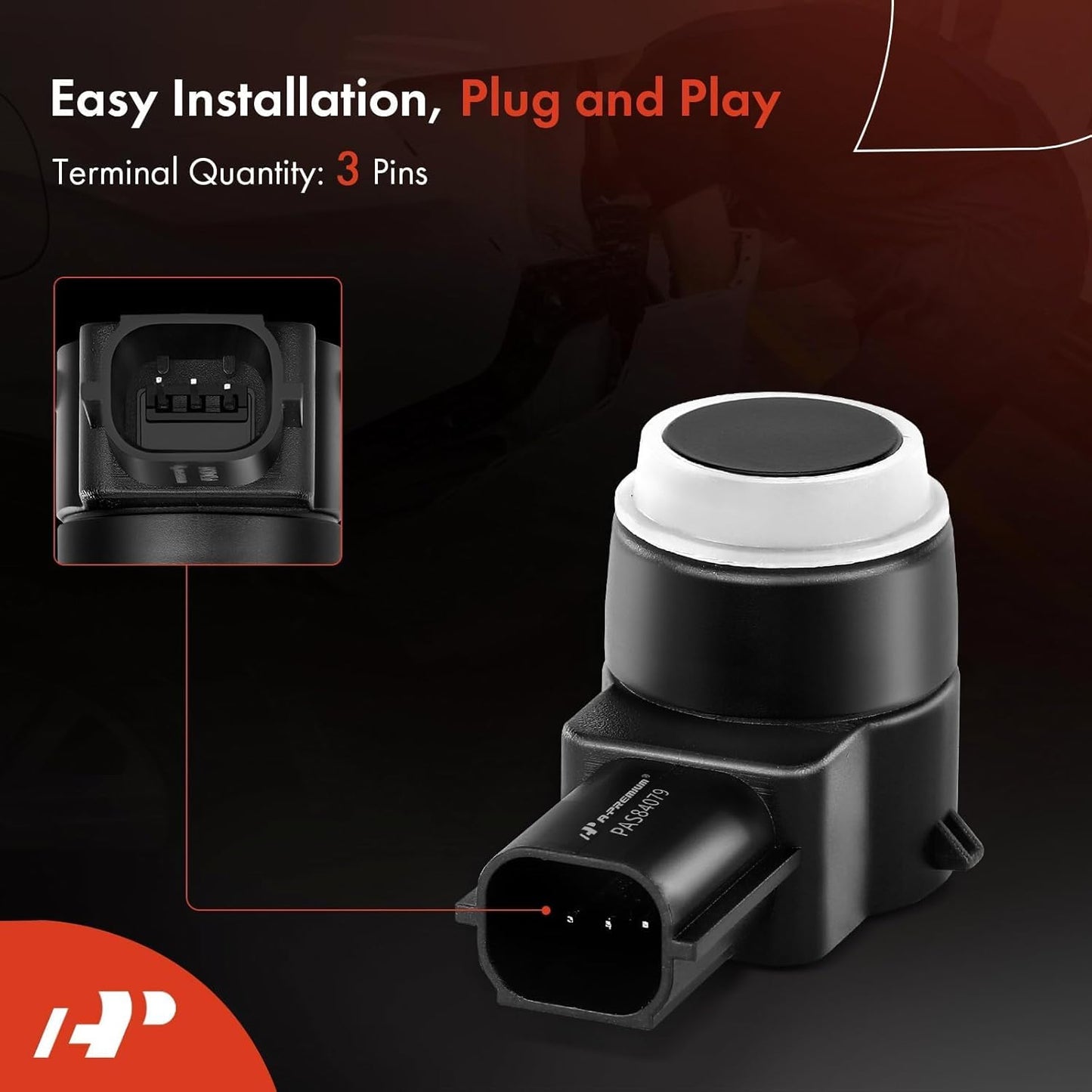 A-Premium Reverse Backup Parking Assist Sensor Compatible with Select Chevrolet & GMC & Buick & Cadillac Models - Silverado 1500, Sierra, Traverse, Acadia, Yukon, Enclave, Suburban, Express, SRX