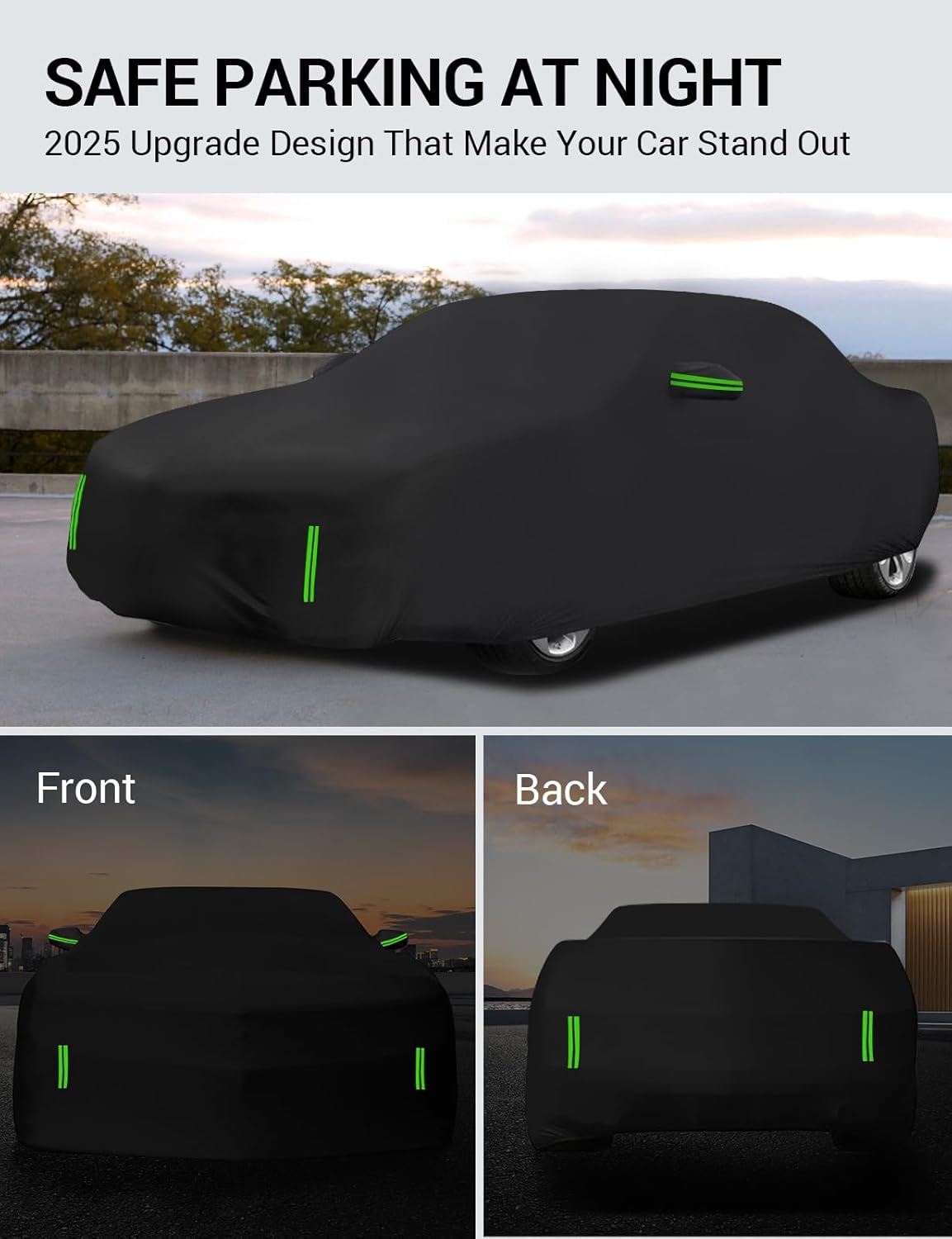 Proadsy 2025 Upgrade Car Cover Custom Fit for Subaru WRX 2008-2025, Waterproof All Weather for Automobiles, Full Exterior Cover Rain Snow Sun Protector Indoor Outdoor Car Cover