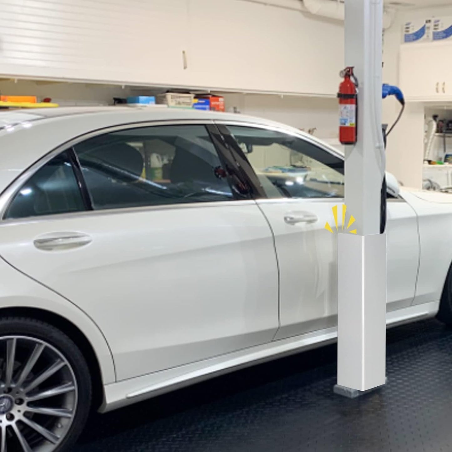 Garage Wall Protector Foam Corner Guard for Parking Garages - Wall Edge Protector Protect Your Car - Garage Wall Corner Edge and Bumpers Guards