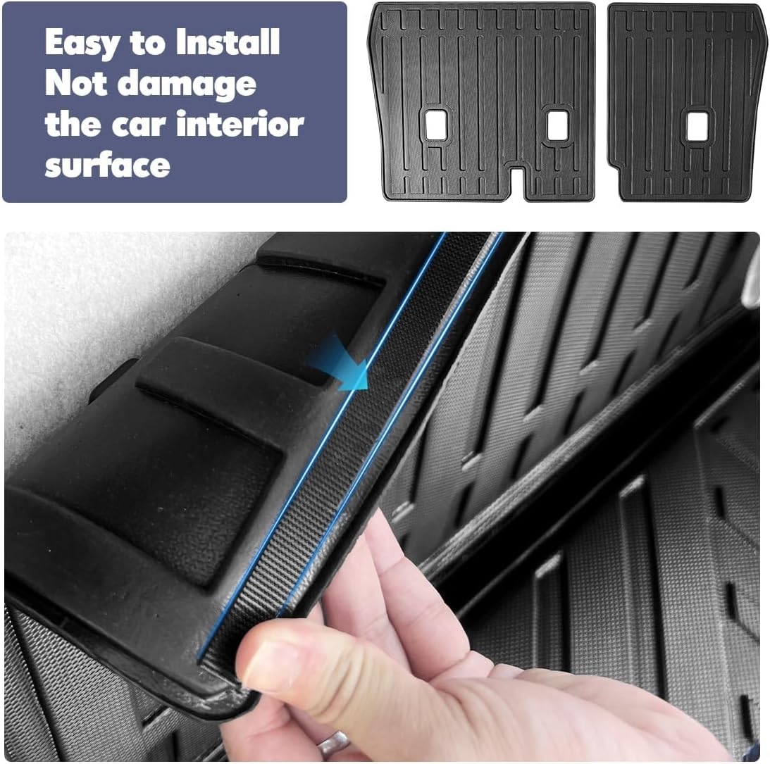 Floor Mats Fit for 2019-2025 Infiniti QX50 Floor Liner Cargo Mats,All-Weather TPE Floor Liner Rear Cargo Trunk Liner Protector for 2019 2020 2021 2022 2023 2024 2025 Infiniti QX50 Accessories