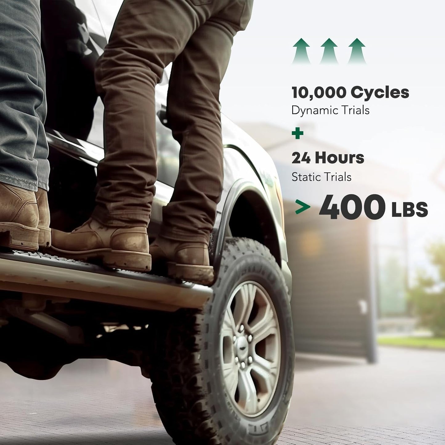 YHTAUTO 5 Inch Running Boards Side Step Bars Fit for 2019-2024 Chevy Silverado & GMC Sierra 1500/2500 HD/3500 HD - Crew Cab (6.5' Standard Bed Only), 304 Stainless Steel Oval Bent Truck Step Rails