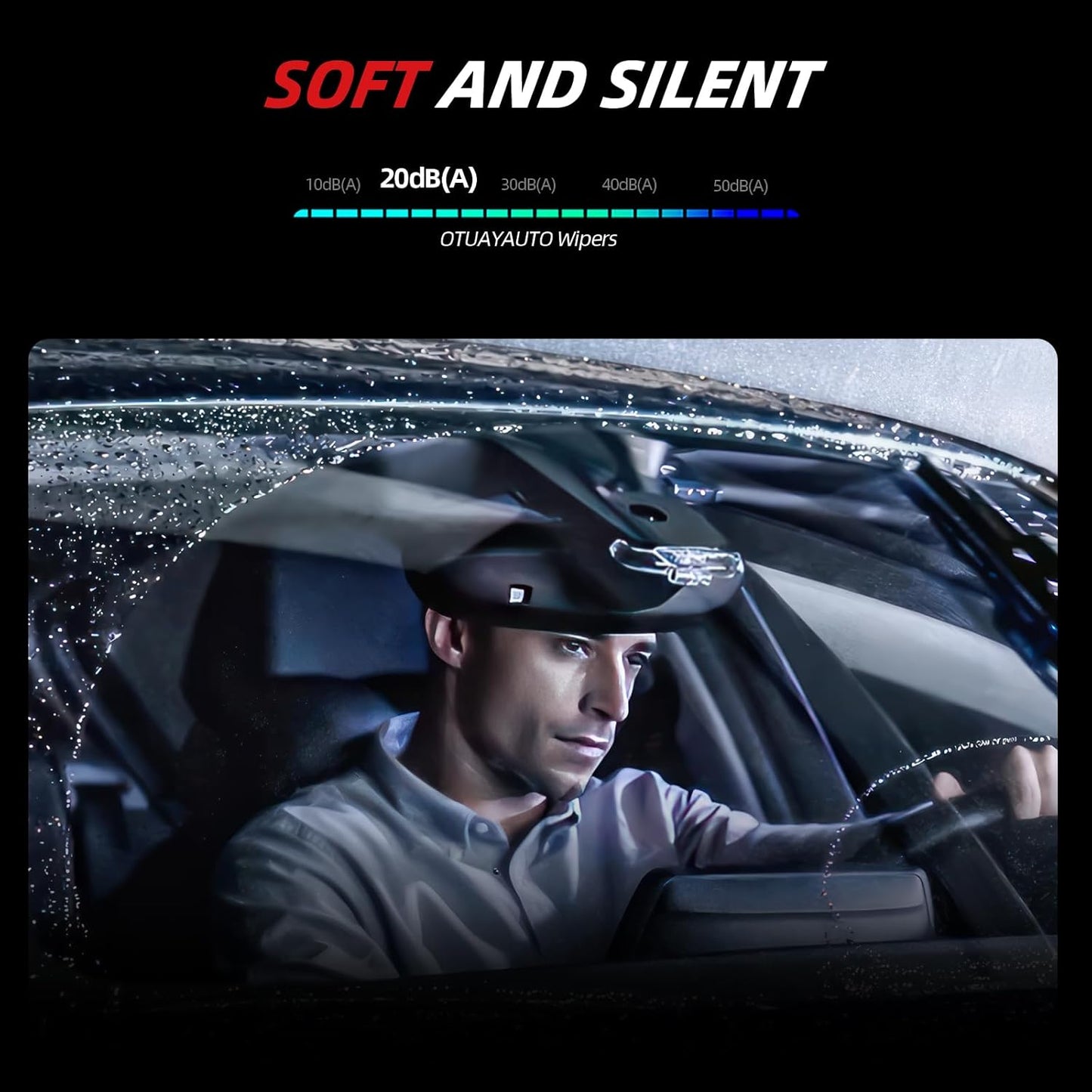 OTUAYAUTO Premium Windshield Wiper Blades - Replacement for Dodge Grand Caravan 08-19, Chrysler Town & Country 08-16, All-Weather, Front and Rear Wiper Blades, U Hook - 26"+20"+16" (Pack of 3)