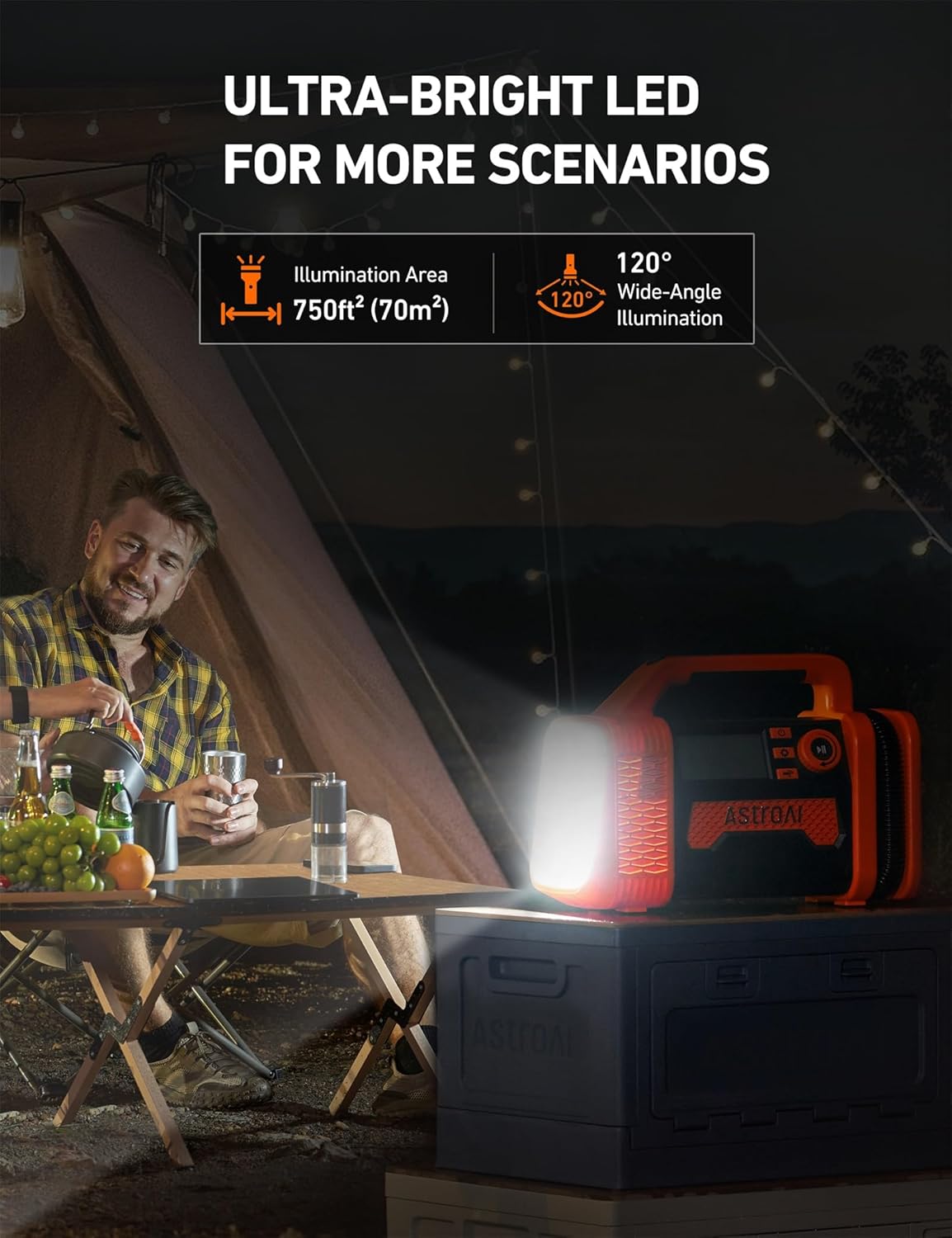 AstroAI TC3 Air Compressor Portable Tire Inflator Offroad Air Compressor for Truck 150PSI with Digital Display Air Pump for Car Heavy Duty for 4x4 Vehicle, RV, SUV, Car Accessories Yellow