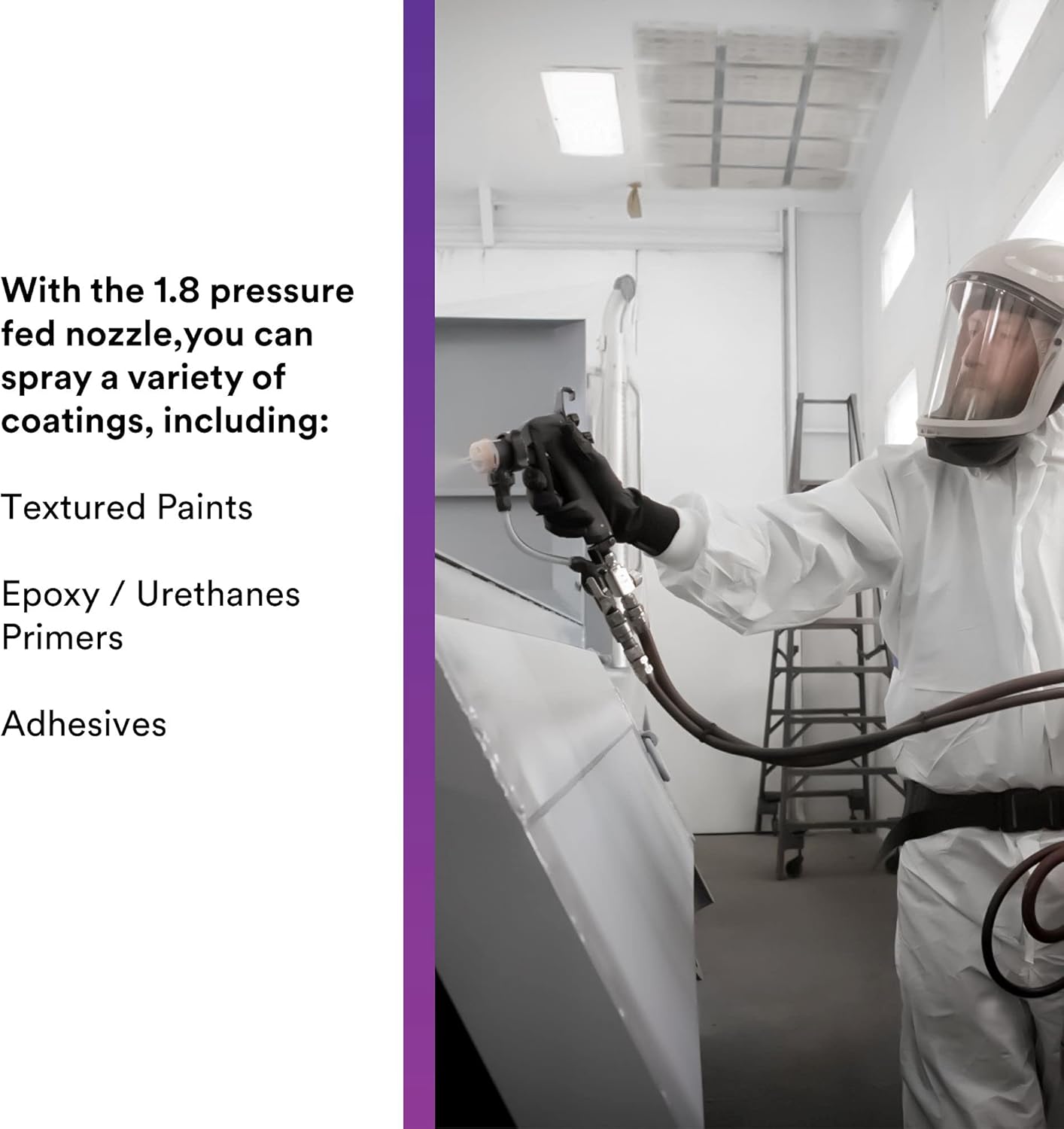 3M Performance Pressure HVLP Atomizing Head Refill Kit, 26818, Size 1.8, Clear, for use Performance Industrial Spray Gun, 10 Pack