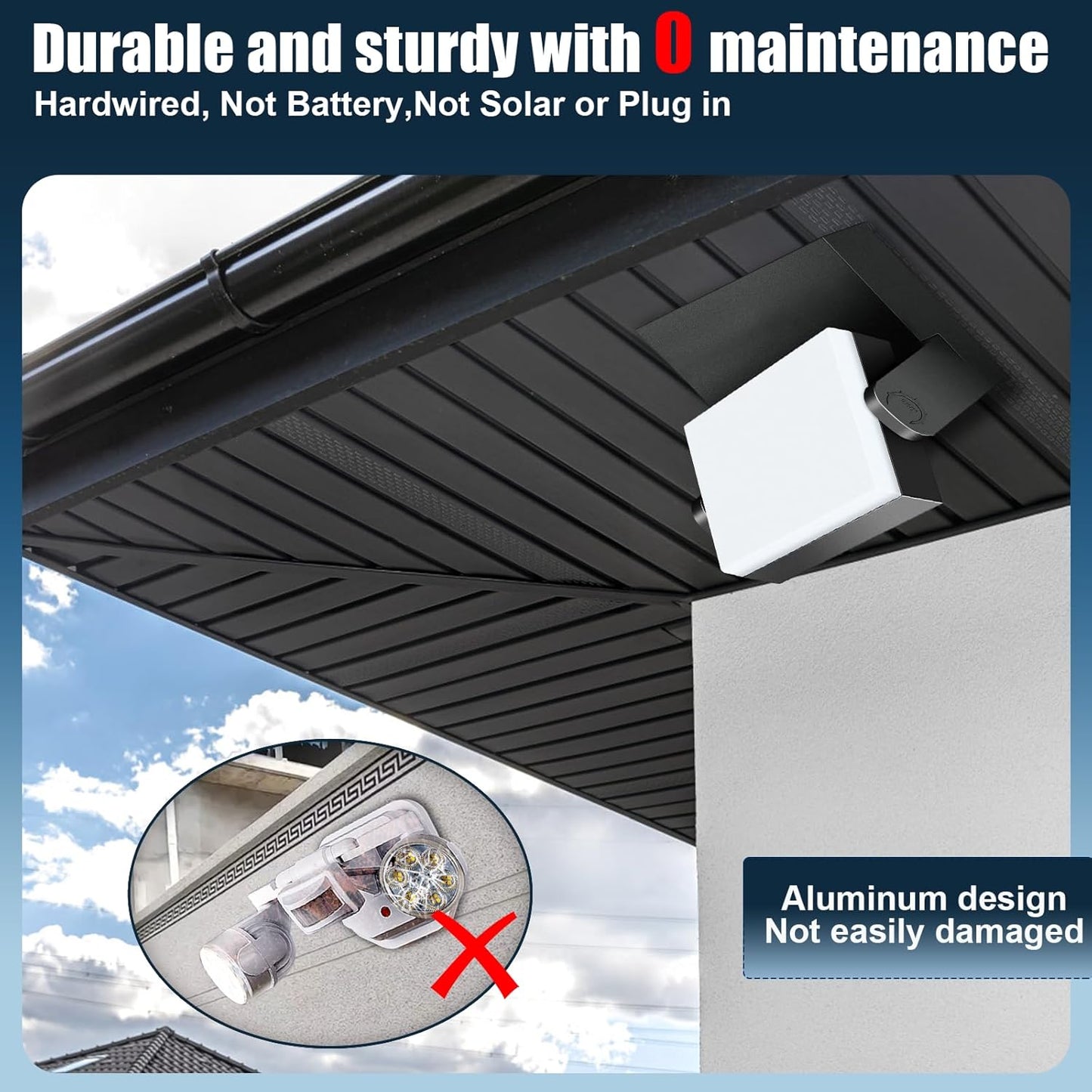 40W LED Outdoor Wall Light, 5000K Daylight Waterproof Floodlights, 360 ° Adjustable Wallpack Lighting Modern Security Commercial Exterior Wall Mount Fixture for Yard Hardwired Super Bright