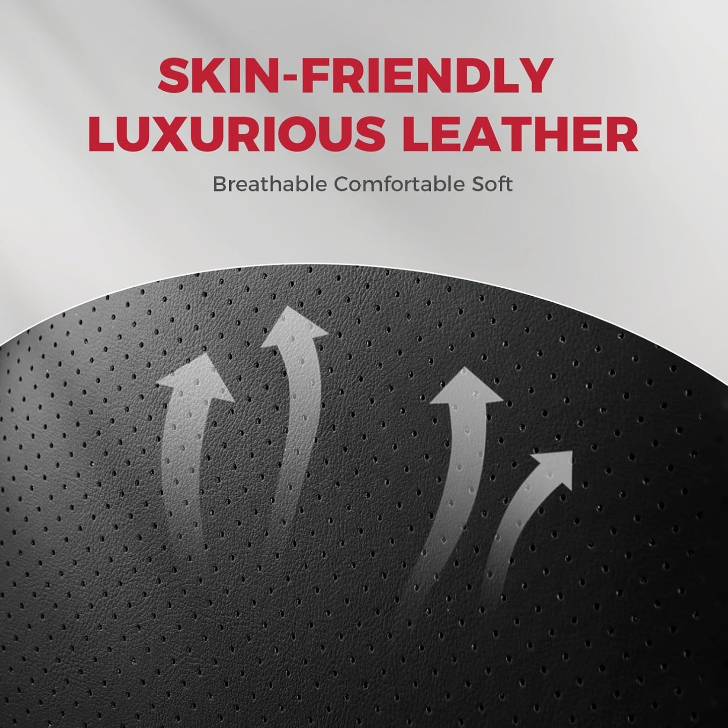 FREESOO Car Seat Covers Full Set,Waterproof Automotive Seat Covers, Leather Cars Interior Covers, Seats Protection Universal fit Babies & Adult (Black)