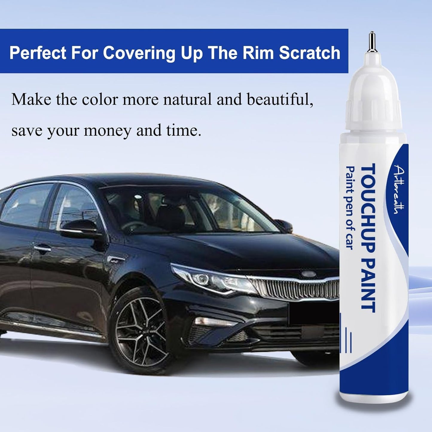 Fusion Black(FSB) Touch Up Paint for Kia-Exact Match–Chips and Nicks Car Paint Scratch Repair Kit Automotive Paint Pen for Forte/K5/Optima-models/Seltos/Sorento/Telluride