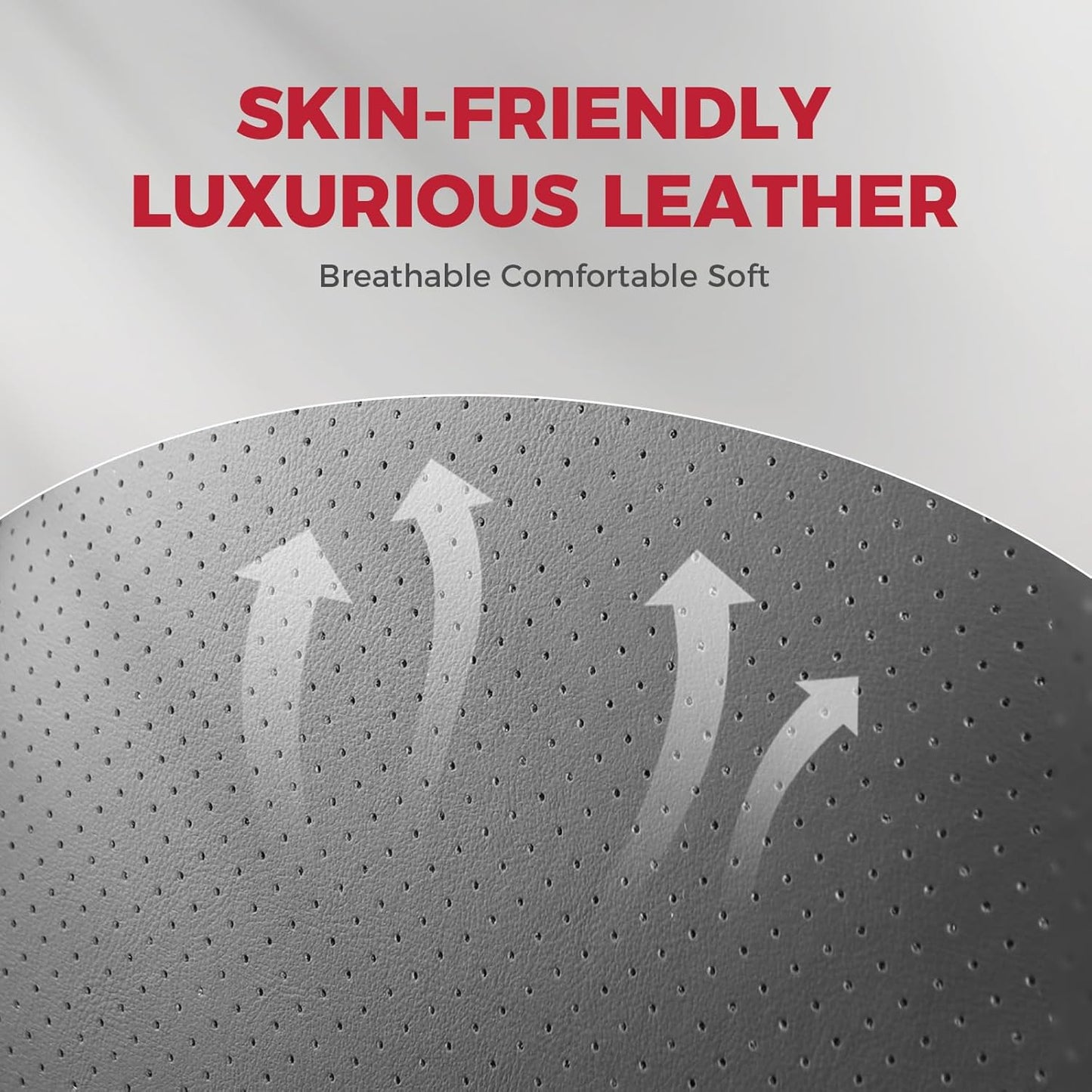 FREESOO Car Seat Covers Full Set,Waterproof Automotive Seat Covers, Leather Cars Interior Covers, Seats Protection Universal fit Babies & Adult (Black Grey)