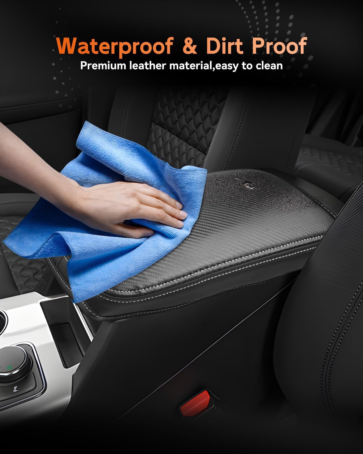 CDEFG for Chevrolet Blazer 2019-2025 Center Console Cover Armrest Box Cover for Chevy Blazer (2LT, 3LT, Premier, RS) 2020 2021 2022 2023 2024 2025 Accessories Console Arm Rest Protector