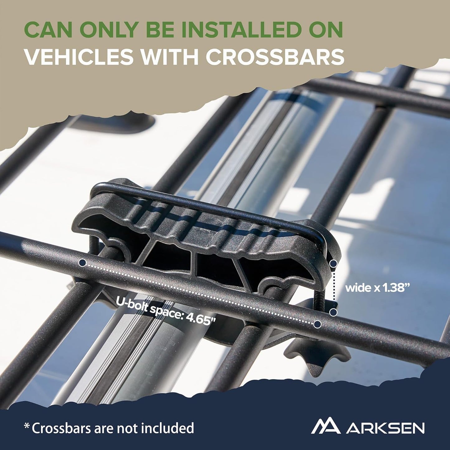 ARKSEN 64 x 50 x 6 Inch Universal Extra Wide 150LB Heavy Duty Roof Rack Cargo with 500D PVC Waterproof Cargo Bag, Car Top Luggage Holder Carrier Basket for SUV, Truck, & Car Steel Construction