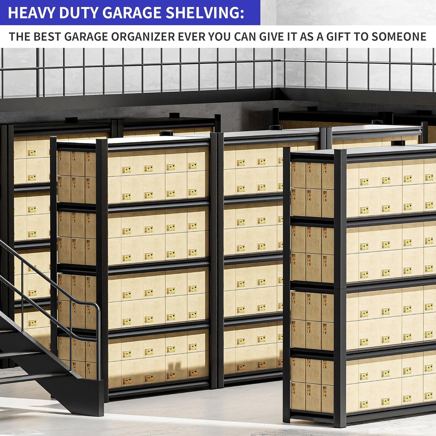 Garage Shelving Unit,78"*40"*16"Thickened Metal Shelving Units for Garage Storage Shelves Adjustable Shelves,5 Tier Industrial Shelving Shelf Metal Shelves for Storage for Warehouse Basement