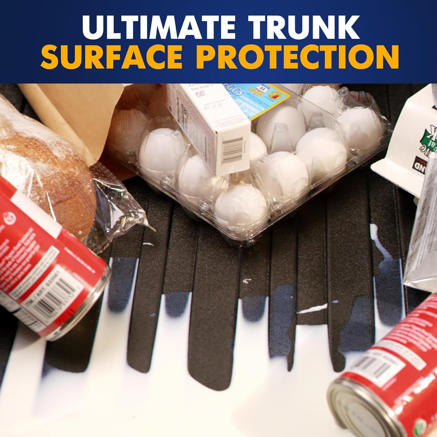 Premium Cargo Liner for Volkswagen Tiguan 7 Seat Model - Custom Fit Car Trunk Mat - All-Season Black Cargo Mat - 3D Shaped Laser Measured Trunk Liners