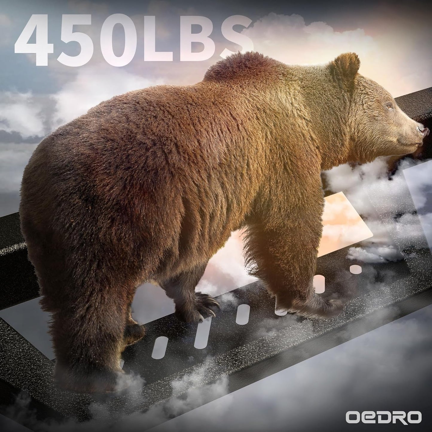 OEDRO Running Boards Compatible with 2019-2025 Chevy Silverado/GMC Sierra 1500, 2020-2025 2500HD 3500HD Crew Cab(Excl. 2019 1500 LD/Limited), Bolt-on Side Steps Steel Nerf Bars