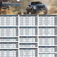 KouKou Truck Cover Waterproof All Weather, 6 Layers Full Pickup Cover, Universal fit SuperCrew Crew Cab Long Bed Titan, Tundra, F250, F350, Ram 2500 3500 ect. (243-250 inches)