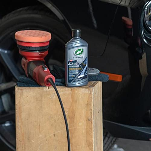 Turtle Wax 53448 Hybrid Solutions Ceramic Acrylic Black Polish and Wax Formulated for Black Car Paint, Removes Surface Scratches and Swirl Marks, Provides Water Repellency, 14 oz. (Pack of 1)