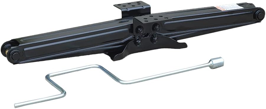 Bastion Distribution 30" Scissor Jack with Crank Handle | 5000lbs Capacity | Adjustable 5-30” Height | Spray-Tested Powder Coated | BJ-5000MSJ30