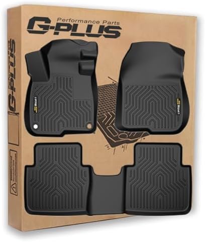 G-PLUS Floor Mats Compatible with Honda CR-V CRV 2017 2018 2019 2020 2021 2022 (Include Hybrid Models), TPE All Weather Full Cover Protection,1st & 2nd Row Floor Liners,Black