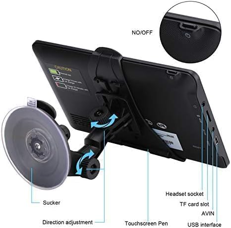 GPS Navigation for Car,Latest 2025 Map, 7 inch Touch Screen Real Voice Spoken Turn-by-Turn Direction Reminding Navigation System for Cars, GPS Satellite Navigator with Free Lifetime Map Update