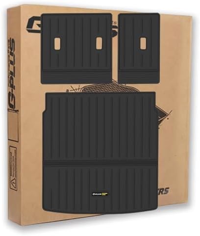 G-PLUS Floor Mats Trunk Mat Fit for Mazda CX-50 2023 2024 2025 w/Seat Back Protection TPE Custom Fit All Weather Full Cover Protection 3 Piece,Black