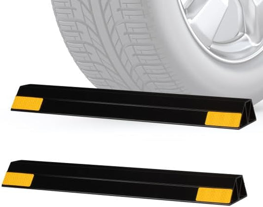 Stalwart Garage Parking Aid - 17.5-inch Garage Car Stop Indicator 2-Pack - Easy Peel and Stick Parking Stopper - Car Accessories