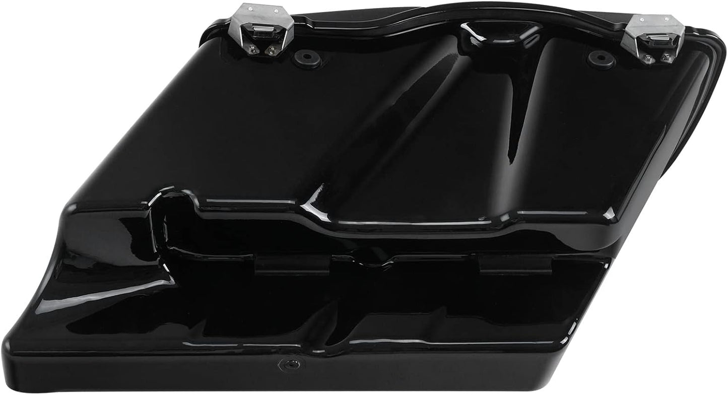 XFMT 5" Stretched Saddlebags Extended Saddle Bags W/ 6x9 Speaker Llids Black Latches For Harley Touring Road King Street Glide Road Glide Electra Glide Ultra Classic 1993-2013
