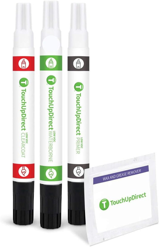 TouchUpDirect 040 Super White Compatible with Toyota Exact Match Touch Up Paint Combo - Preferred Kit