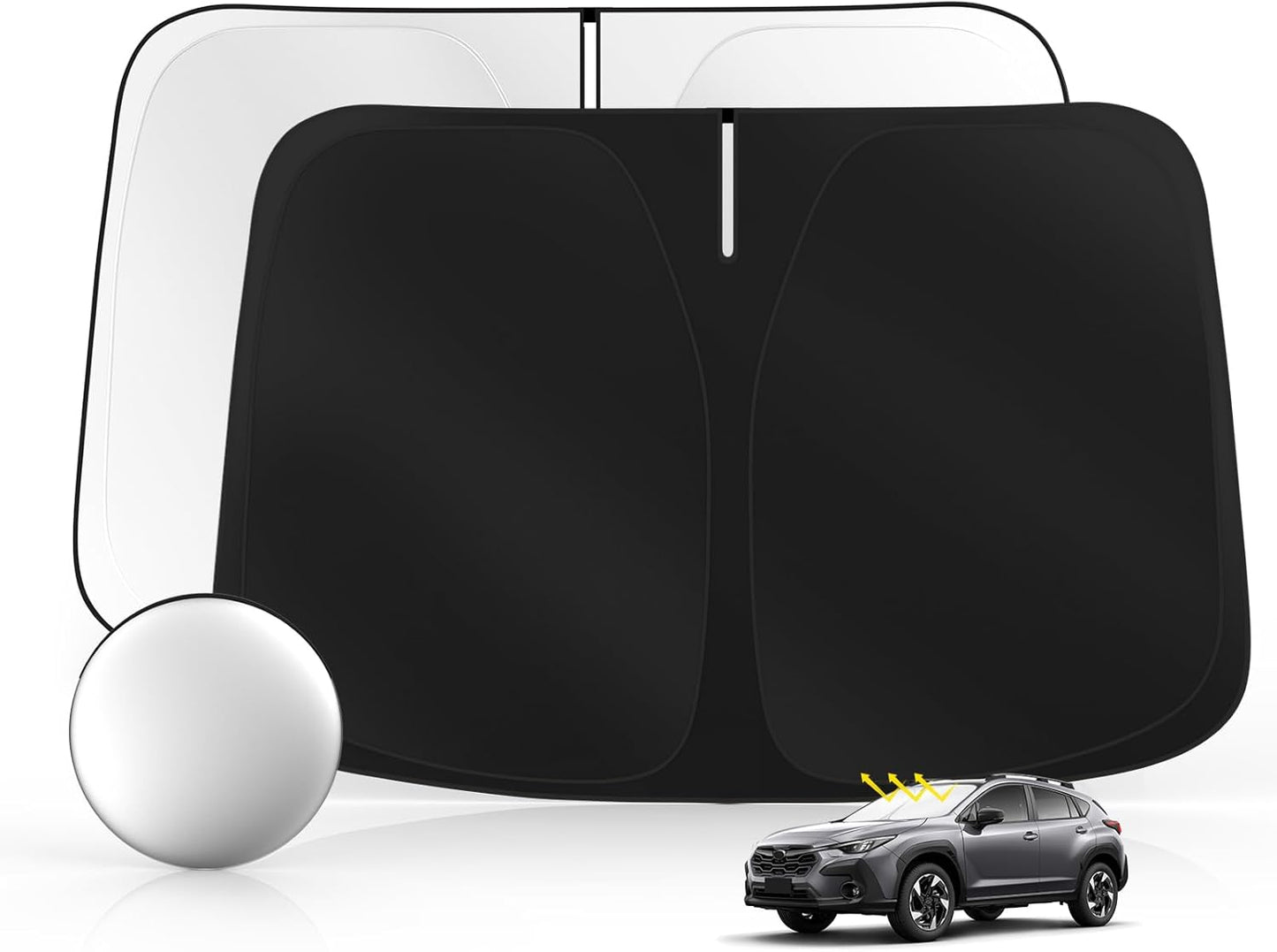 Windshield Sun Shade for S-ubaru Crosstrek 2013-2017 Foldable Sunshade Custom Fit Front Window Car Interior Accessories Protector Blocks UV Rays