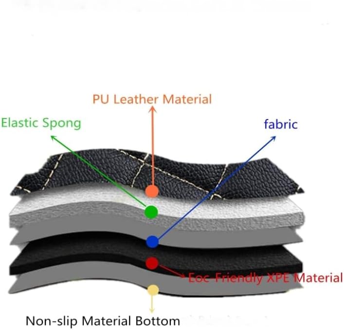 Custom Artificial Leather Waterproof All-Weather Car Floor Mats Fit for 99% Sedan SUV Sports Car Vehicle Car Mat (Red Black Stripe)