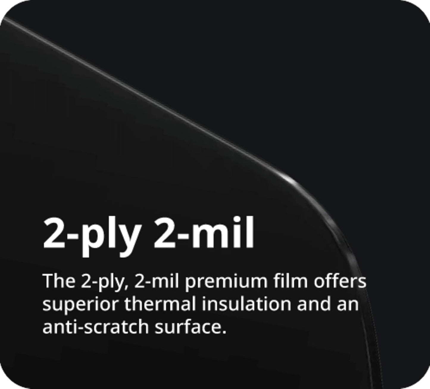 Nano Ceramic Window Tint Film for Cars - 2 Ply Scratch Resistant with Heat Control and UV/IR Rejection (70% VLT, 60inx100ft), OWFCR-10006