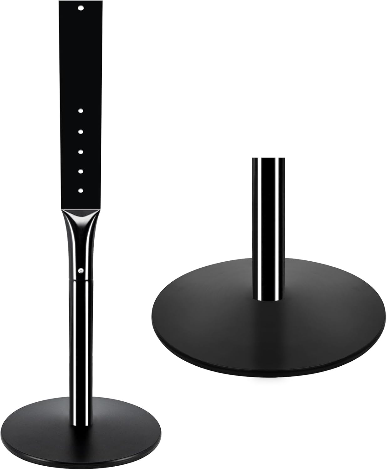 Heavy Duty Parking Sign Post Stand 49", 20lbs Cast Iron Base Sign Post for Outside Sign Holder, Yard Sign Stand, Street Sign Post, Black