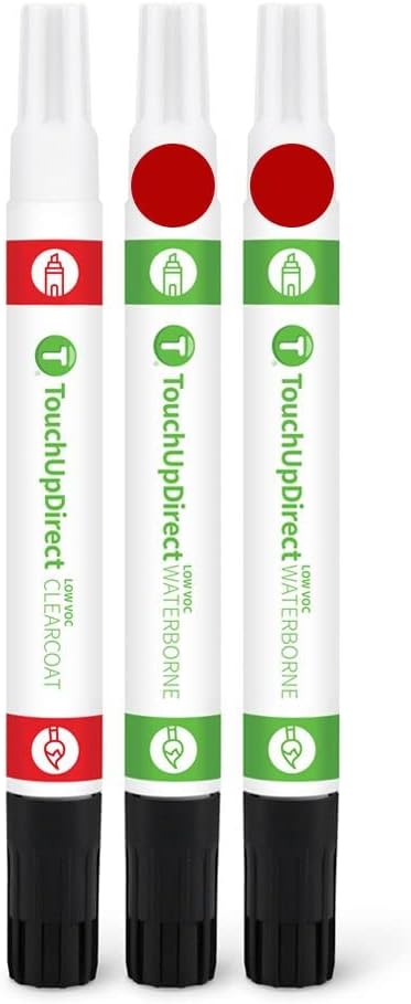 TouchUpDirect 3U5 Supersonic Red Tricoat Compatible with Toyota Exact Match Touch Up Paint Combo - Essential Kit
