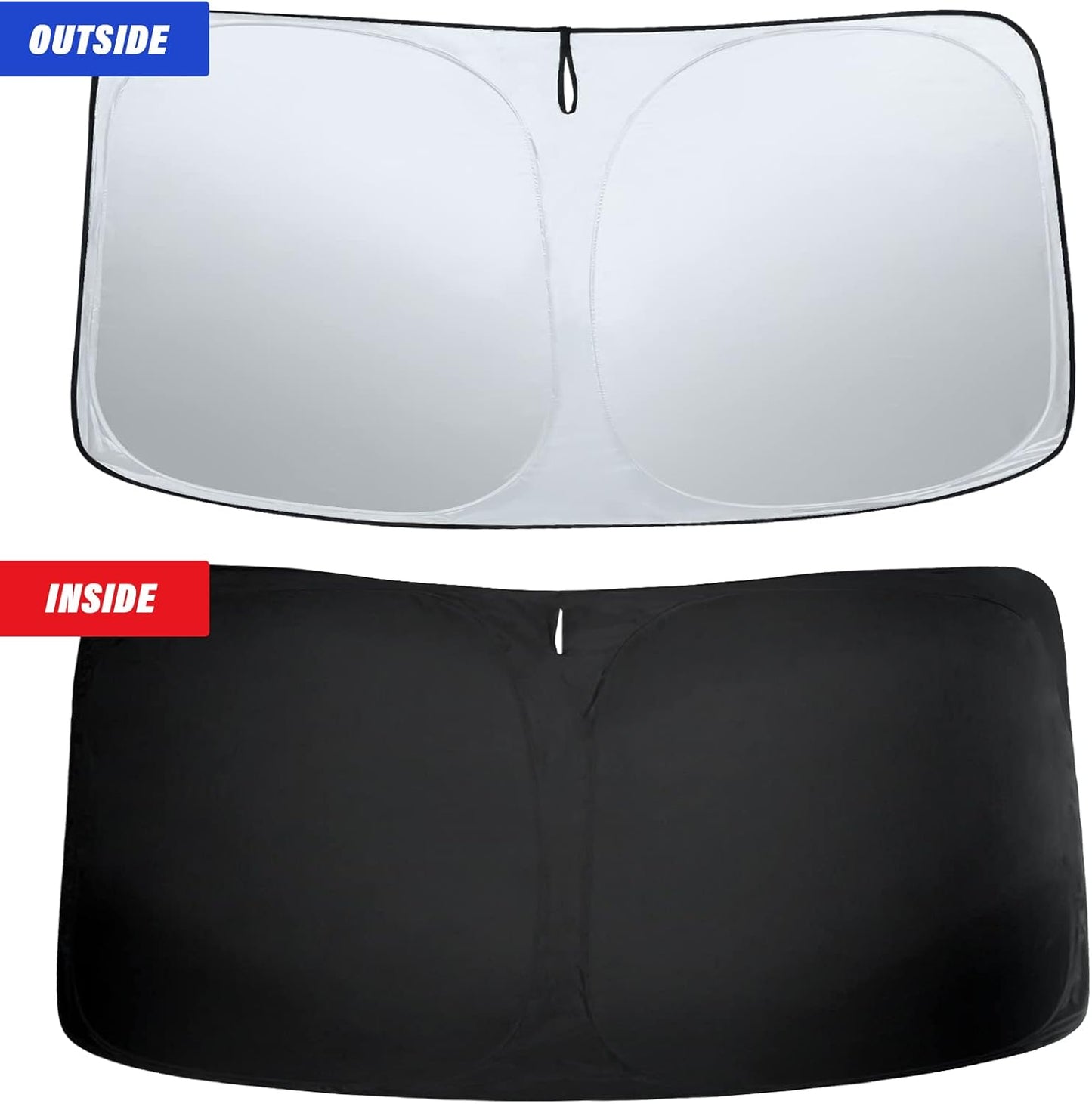 Sze Windshield Sunshade for Toyota RAV4 2019-2023 2024 2025, Foldable Front Window Sun Shield UV Reflector Sun Visor, Privacy Protection, Light Weight, Keep Vehicle Cool