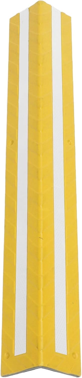 Garage Wall Protector Rubber Wall Corner Guard for Parking Garages, 80cm Long Wall Corner Protector (Yellow)