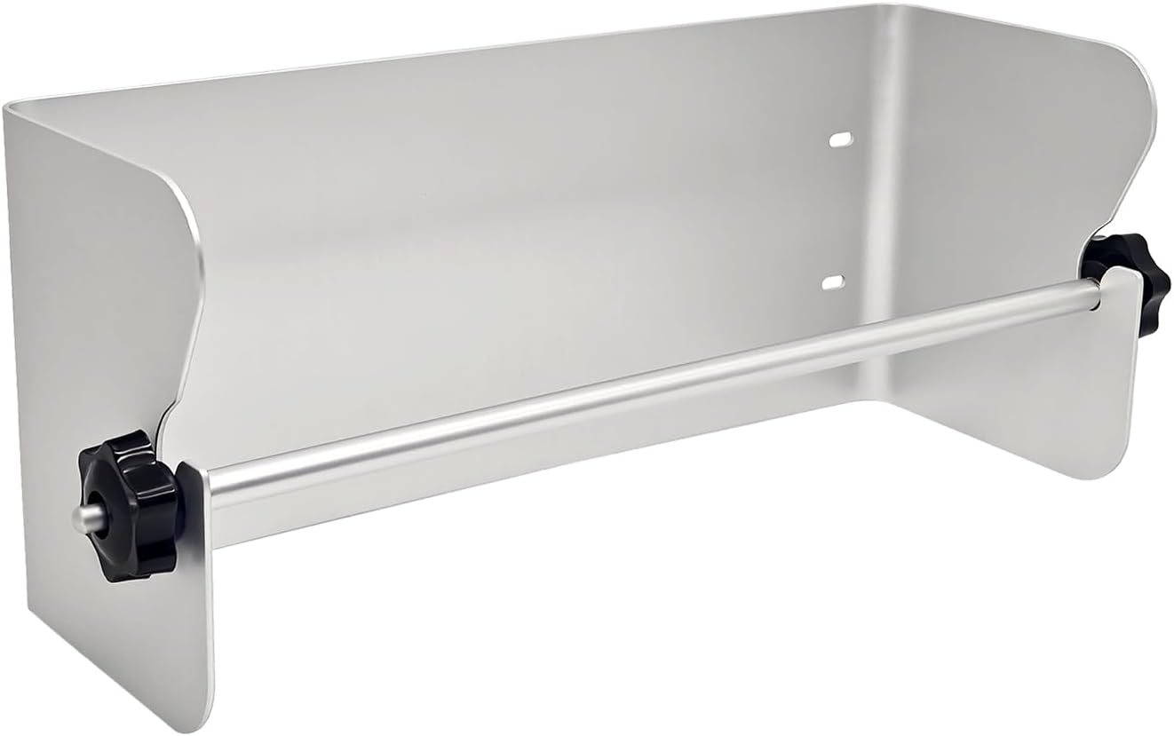 G-Sunny Garage Paper Towel Holder,Aluminum Wall-Mount Paper Towel Holder for Enclosed Trailer,Shop,Garage,Storage,5th Wheel,RV (Silver)