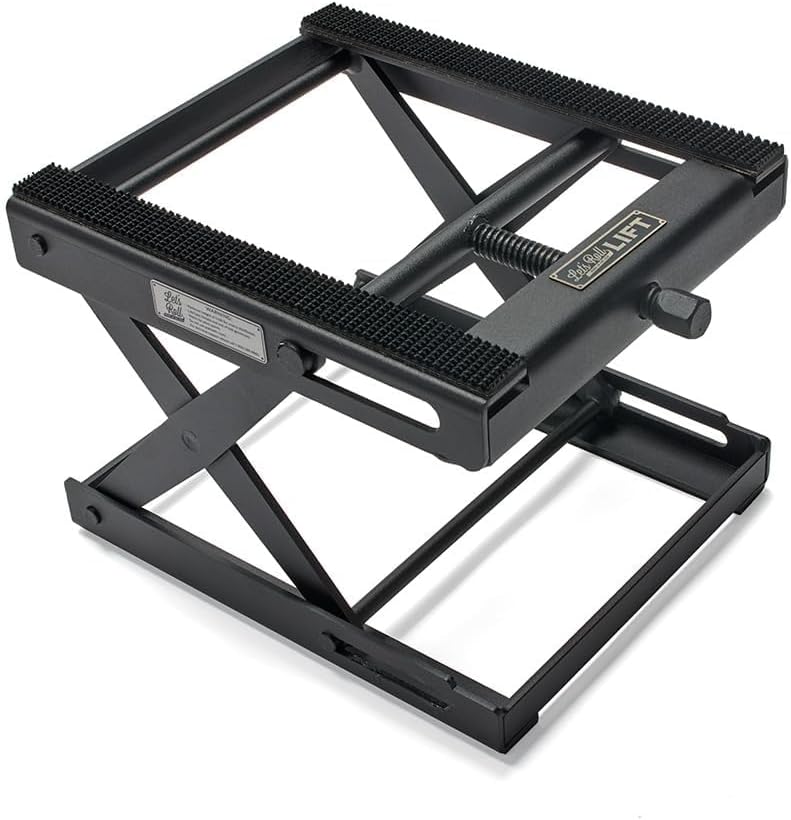 Let's Roll Standard Motorcycle Lift Jack - 1200 LB Heavy Duty Scissor Jack Stands, Scissor Lift Jacks, Motorcycle Accessories, Stable Garage Lifts with Mobility for Maintenance - Made in The USA