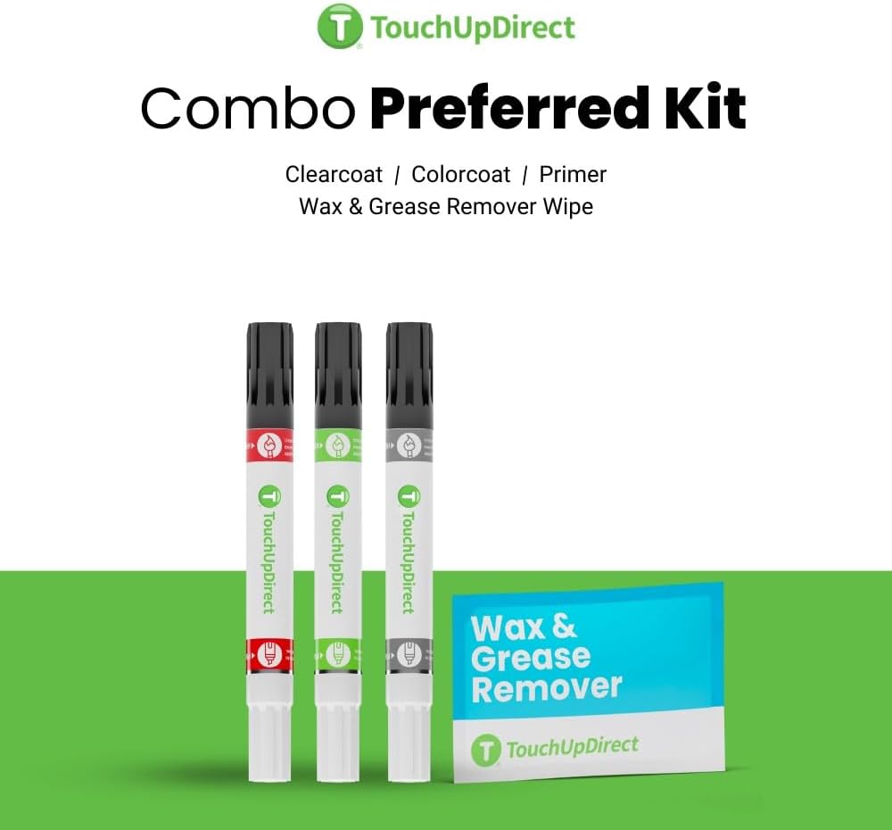 TouchUpDirect 3P0 Absolutely Red Compatible with Toyota Exact Match Touch Up Paint Combo - Preferred Kit