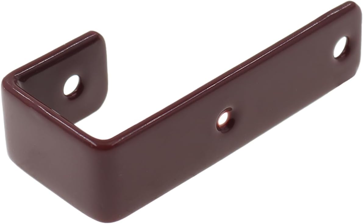 Bunk Bed Ladder Hooks Brackets, Iron Bed Ladder Hook,PVC Coated Angled Ladder Hooks,Heavy Duty Replacement Hardware Utility Hooks,Loft Garage Storage Hooks,J Brackets Hooks with Screws Coffee