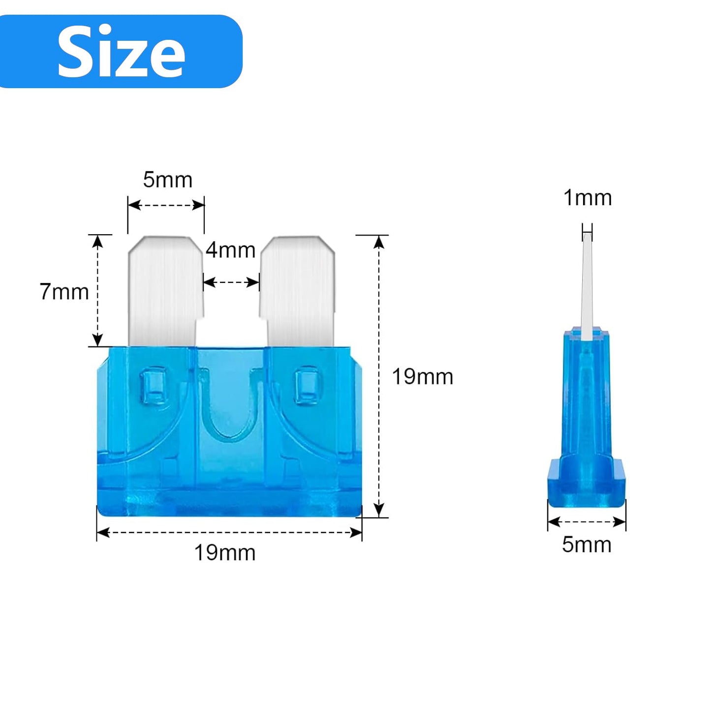(80Pcs) 15 Amp Standard Fuse, 15A Car Blade Fuses for Car/RV/Truck/SUV/Motorcycle/Boat
