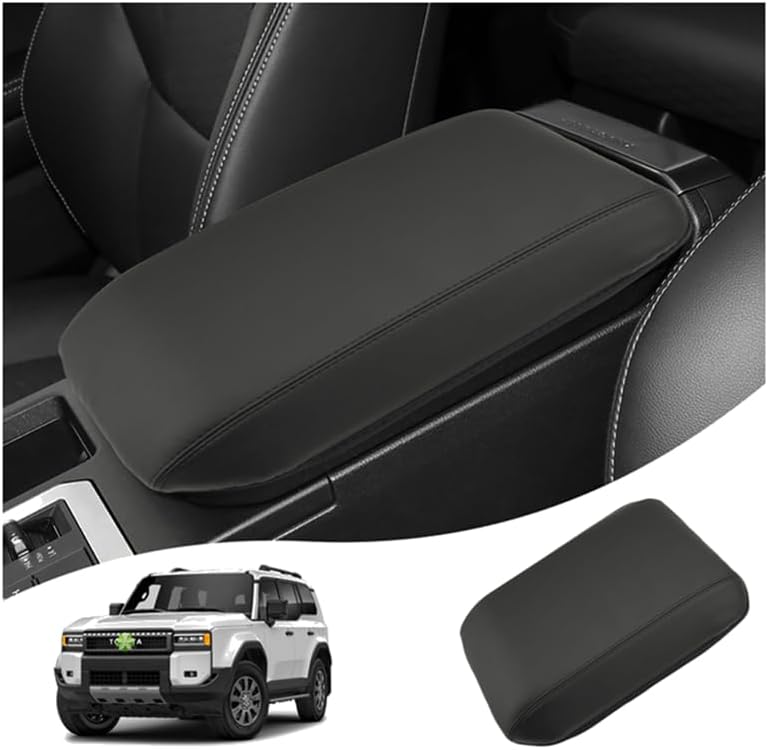 Ruiya Armrest Cover for Toyota Prado LC250 J250 Center Console,for Toyota Land Cruiser 250 Accessories Soft Comfy Center Console Lid Cover Compatible with 2024 2025 Land Cruiser 1958/First Edition