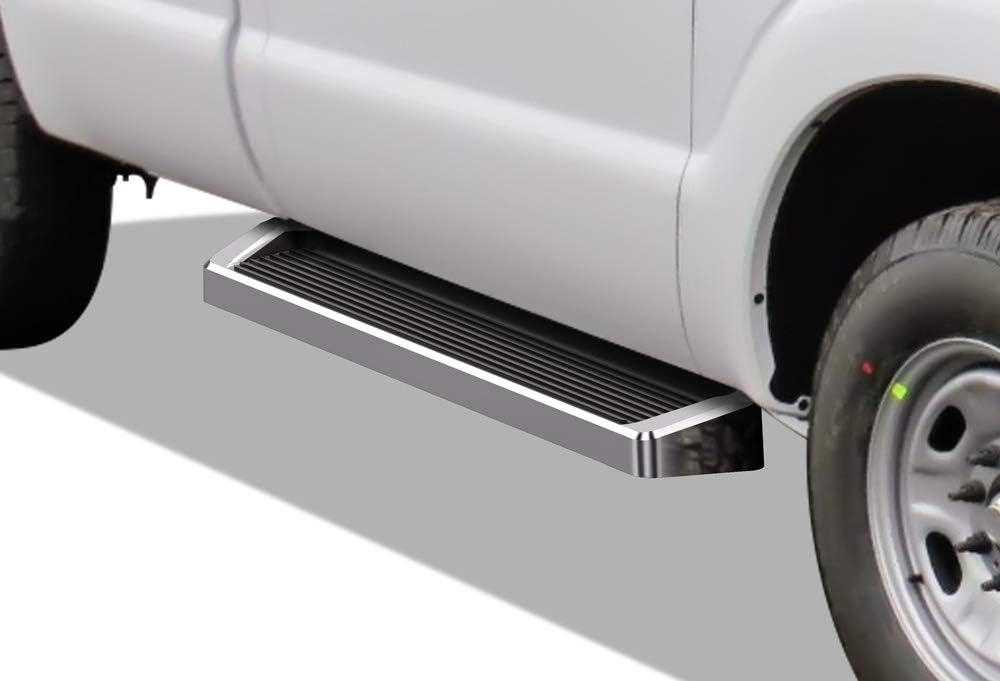 APS Running Boards (Nerf Bars Side Steps Step Bars) Compatible with Ford F250 F350 Super Duty 1999-2016 Regular Cab (Silver Running Board Style)