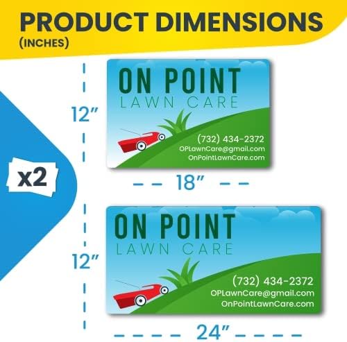 Magnet Me Up Customizable and Personalized Automotive Magnet Decals (12”x18” Rectangle)