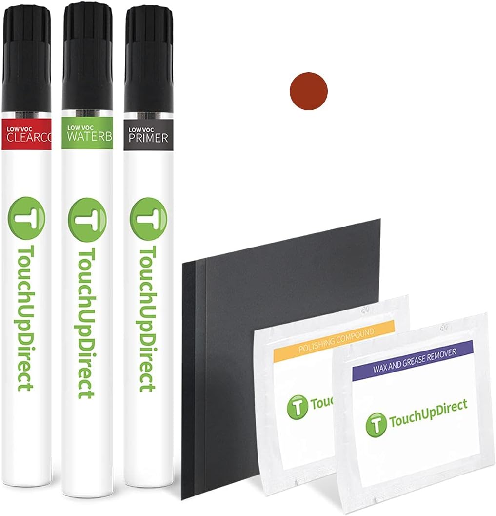 TouchUpDirect 4X0 Inferno Compatible with Toyota Exact Match Touch Up Paint Brush - Platinum Kit
