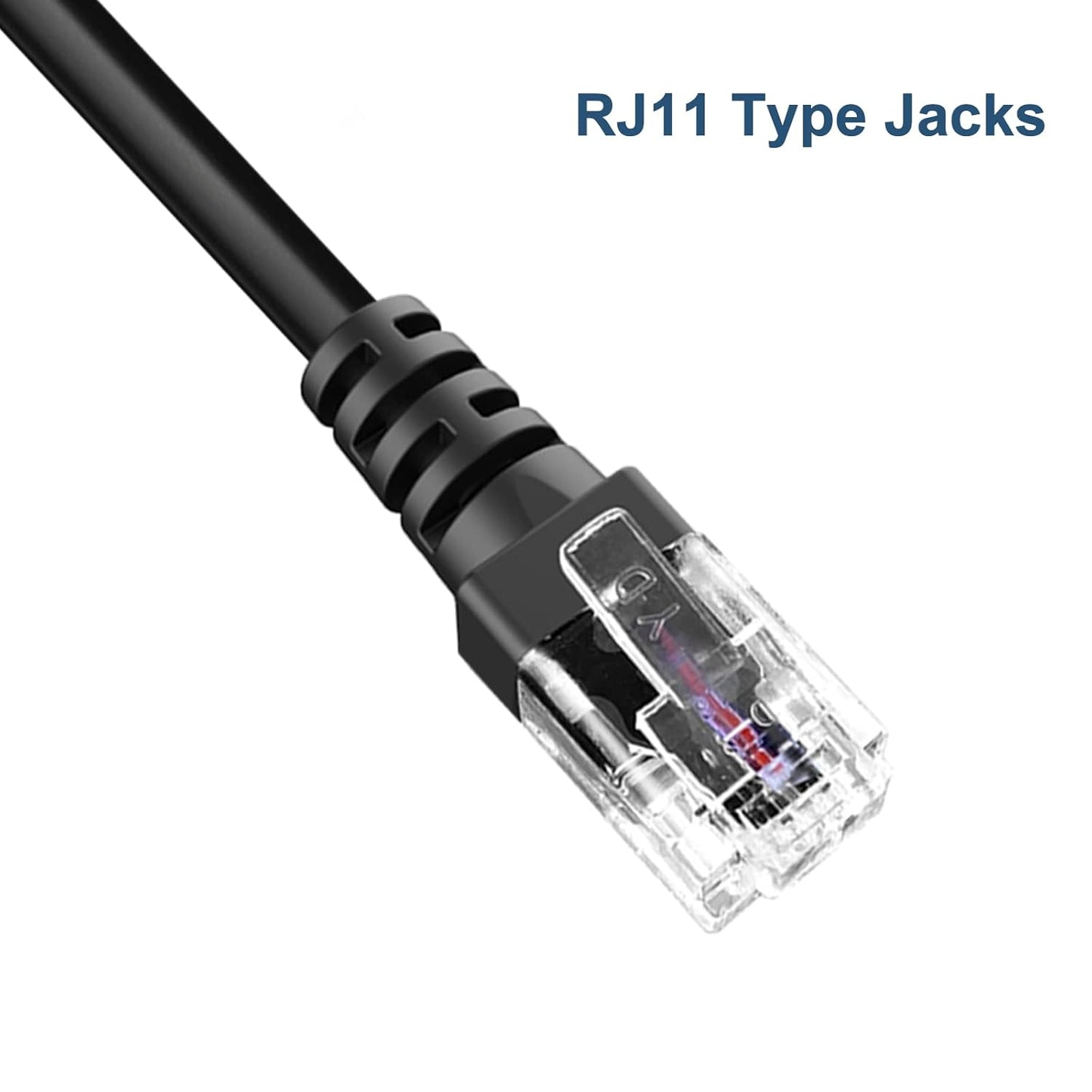 Radar Detector Cable, with USB to RJ11 Plug,for Escor t Valentine One Unide n Beltronics Cobr Radar Detector,Replacement Power Cable for Radar Detectors(RJ11-9.84ft)