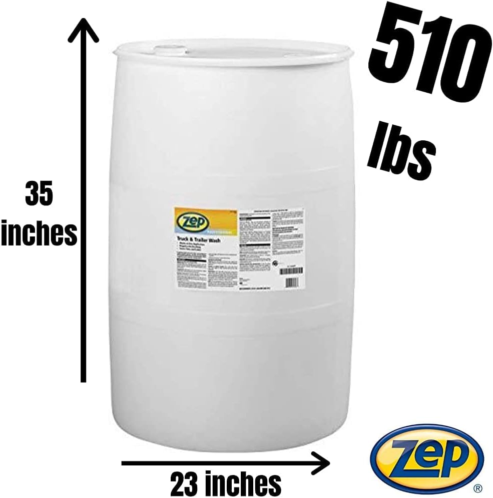 Zep Premium Truck and Trailer Wash - 55 Gallon (One Drum) 1041625 - Professional Strength, Liquid (Business ONLY, Delivered VIA Truck)