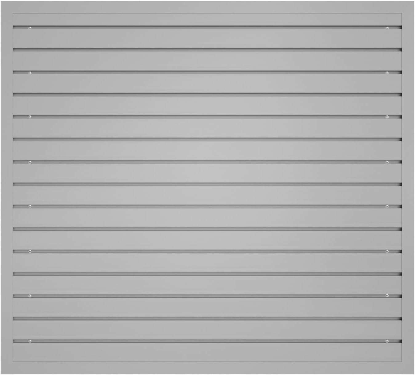 NeatiEase Slatwall Panel Wall Storage Systems, 4 x 4ft Slat Wall Paneling Garage Wall Organizer, Heavy Duty Wall Mounted PVC Wall Rack (Gray)